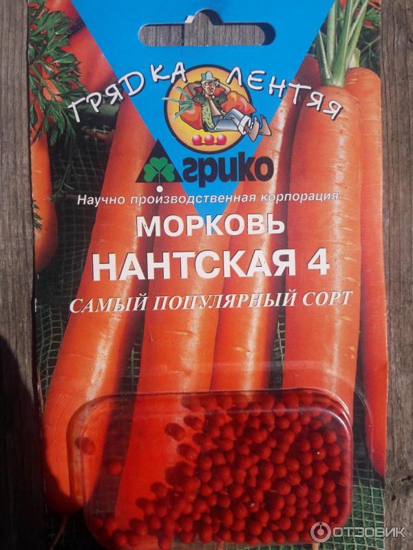 Морковь Нантская 4 драже Агрико 300 шт цв/п
